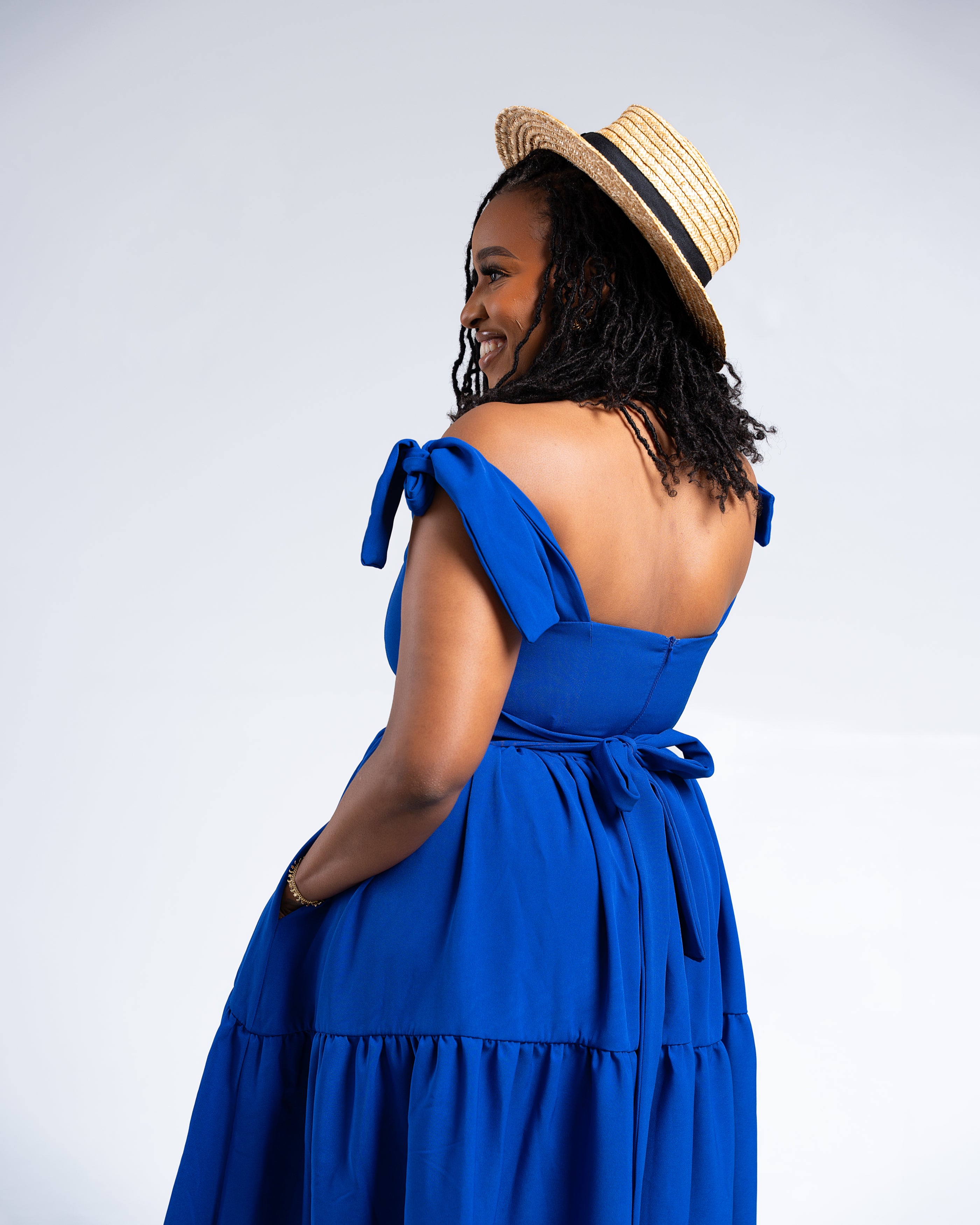 The Angel Royal Blue Maxi Dress