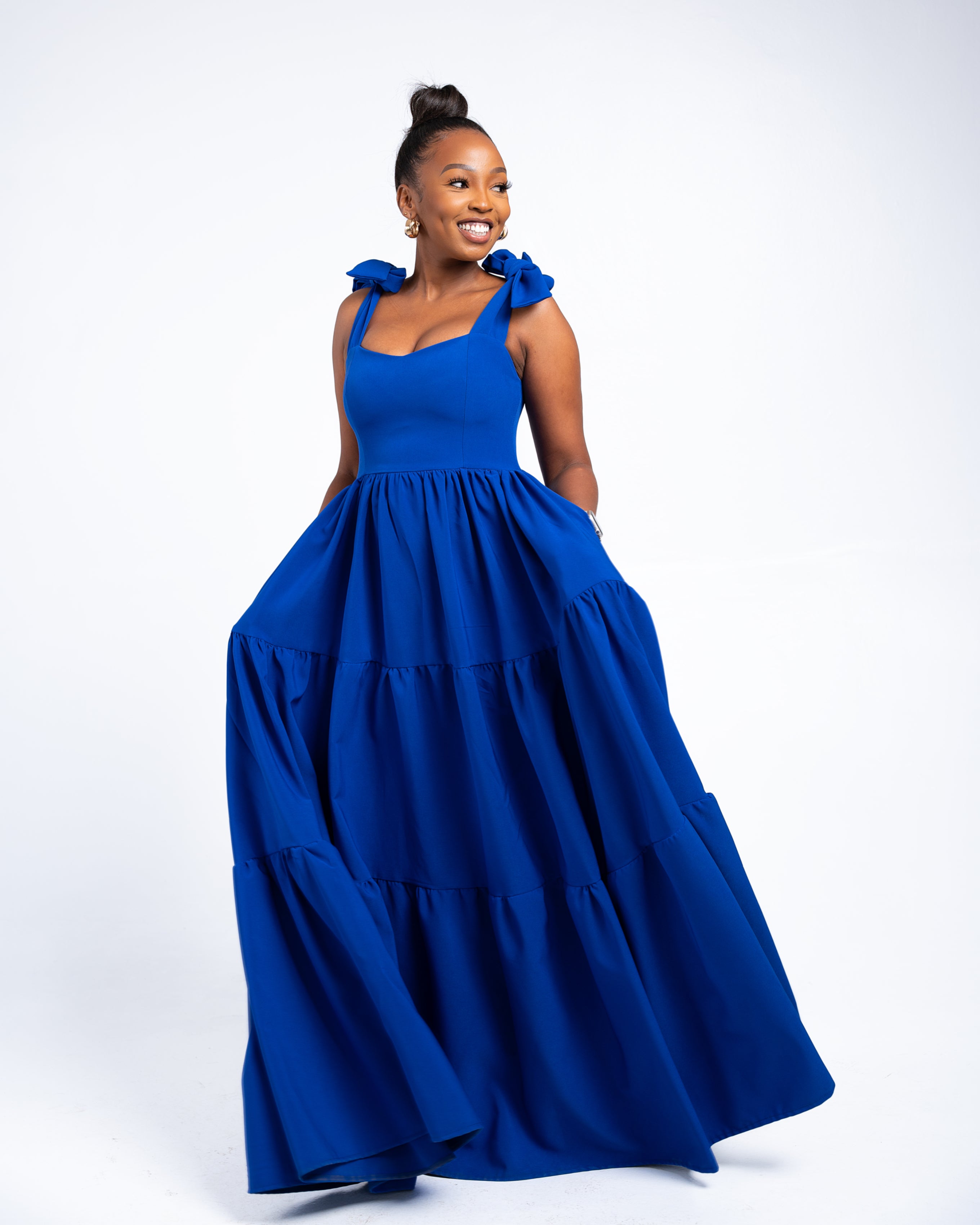 The Angel Royal Blue Maxi Dress