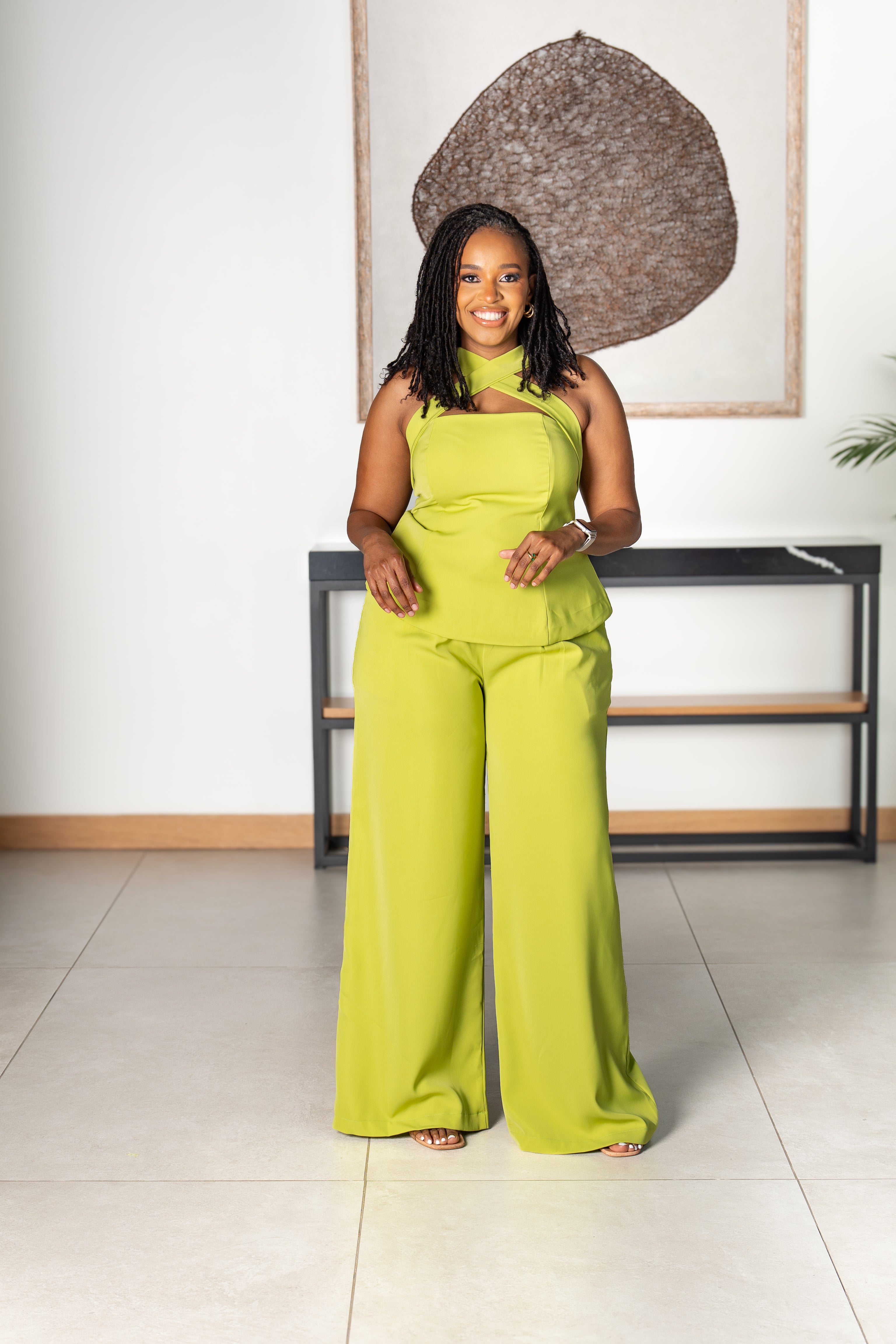The Citrus Green Two Piece Set