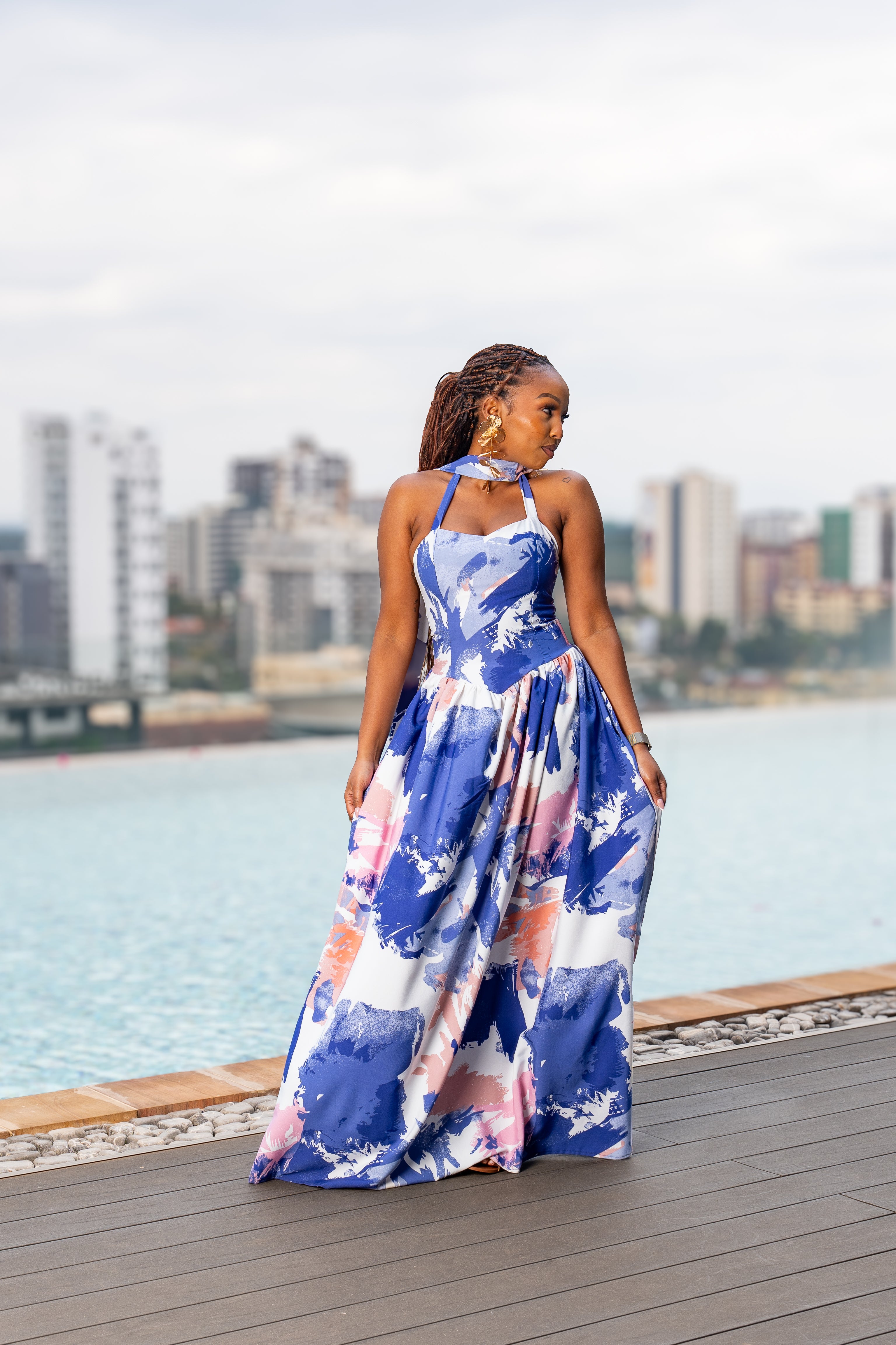 The Day Dream Maxi- Ocean Bloom