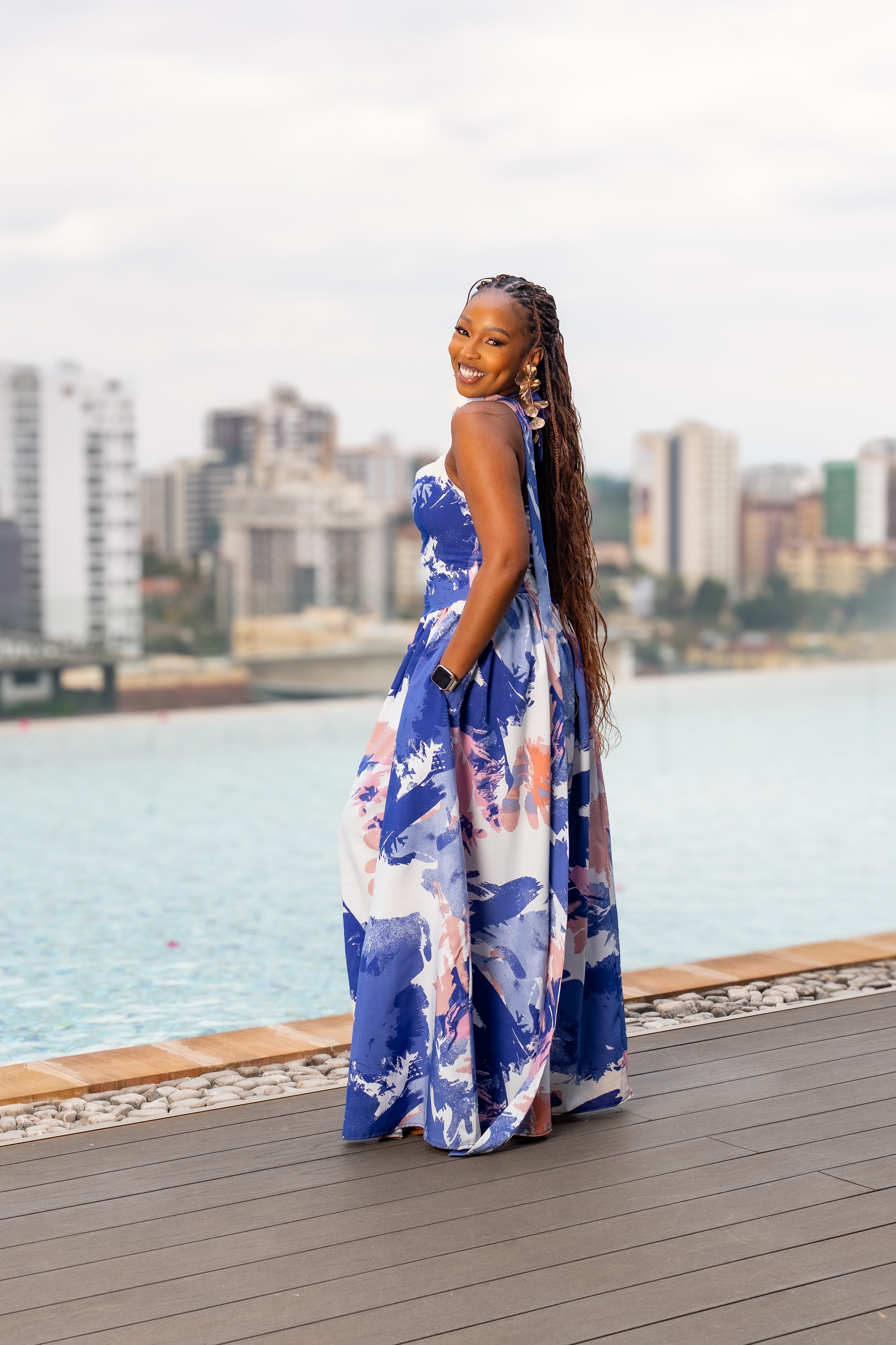 The Day Dream Maxi- Ocean Bloom