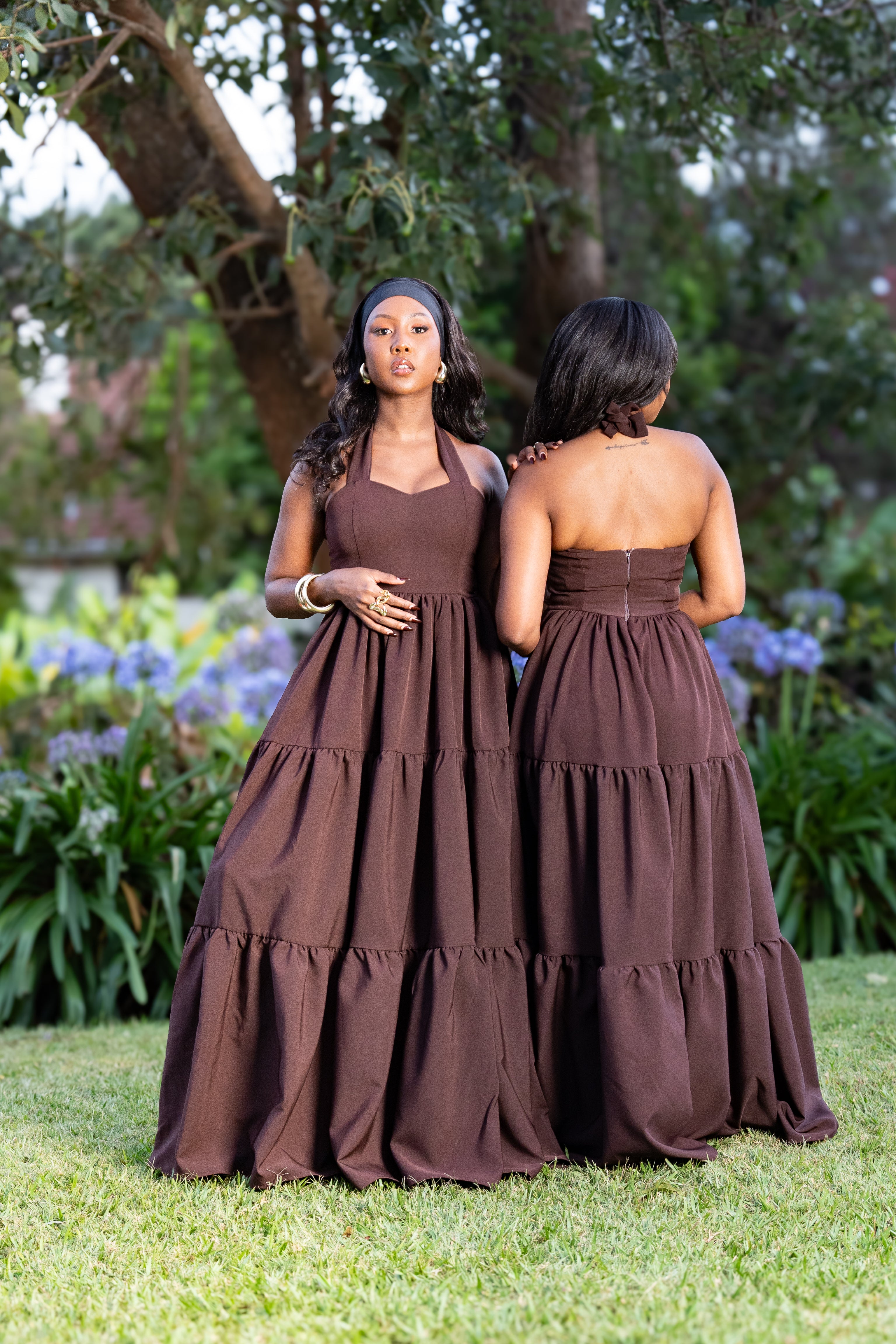 The Angel Brown Maxi Dress  Epiphany Clothing